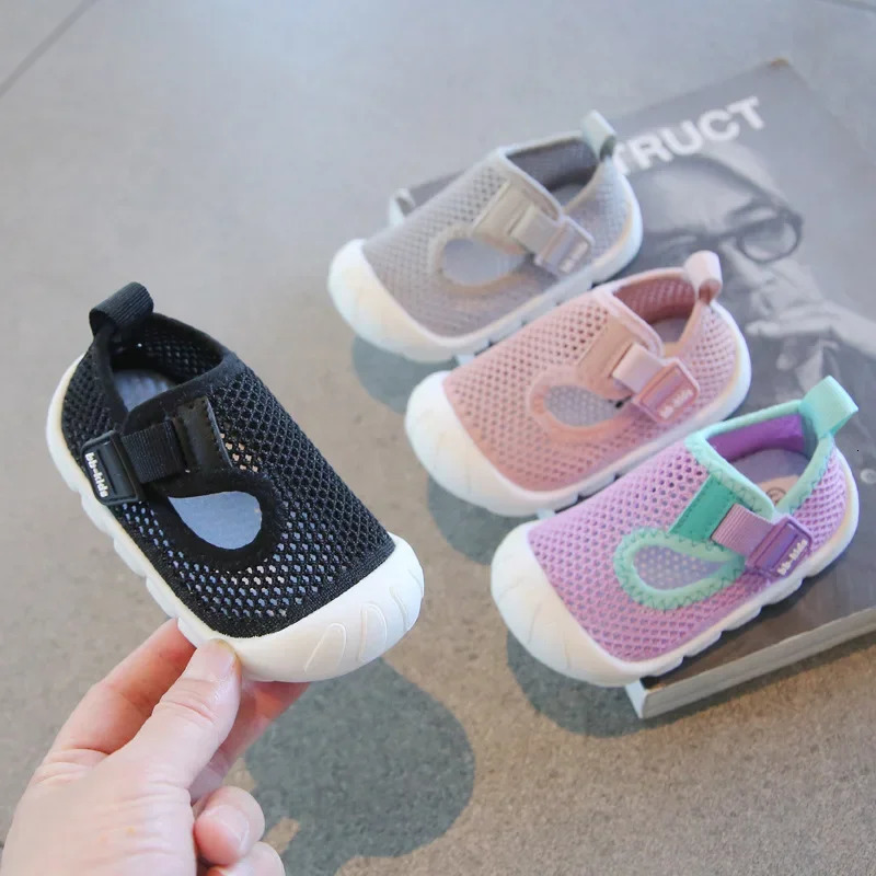 Childrens Breathable Mesh Sneakers for Boys and Girls Toddler Soft-soled Sneakers Comfortable Baby Mesh Shoes Casual Style 250219