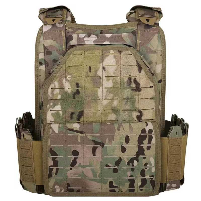 YAKEDA Camo Vest Outdoor Hunting Plate Carrier Protective Adjustable Vest Airsoft Carrier Combat EquipmetXJ250219