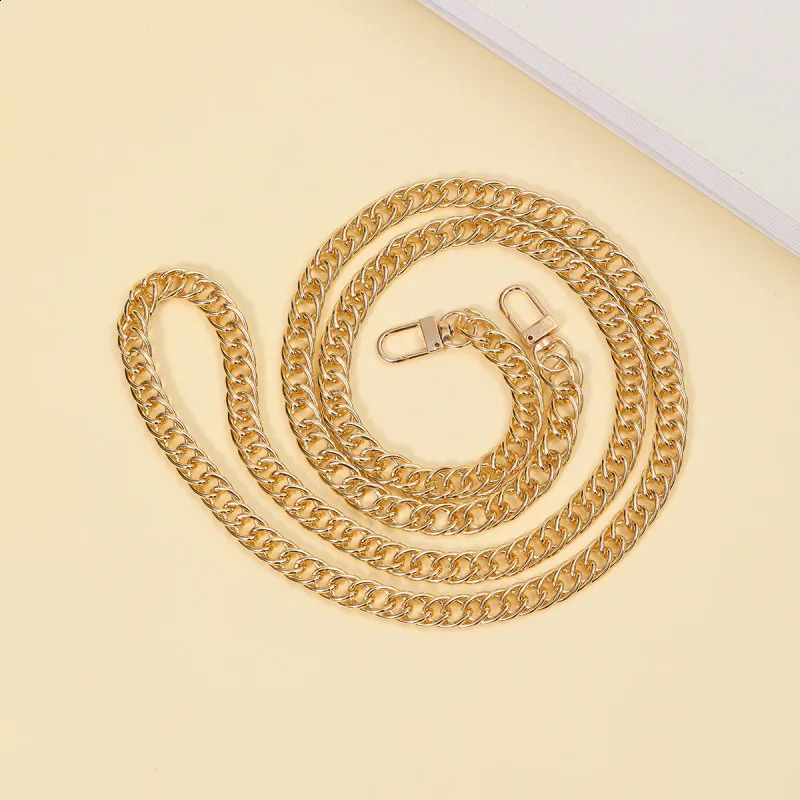 110cm Aluminum Chain Fashion Style With Stainless Lobster Clasp Golden Bag For Diy Accessories Strap Replacement 250213