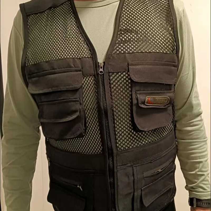 XXXL Tactical Vest Multi Pockets Waistcaot For Outdoor Fishing Climbing Photography Security Protection Quick Drying BreathableXJ250219