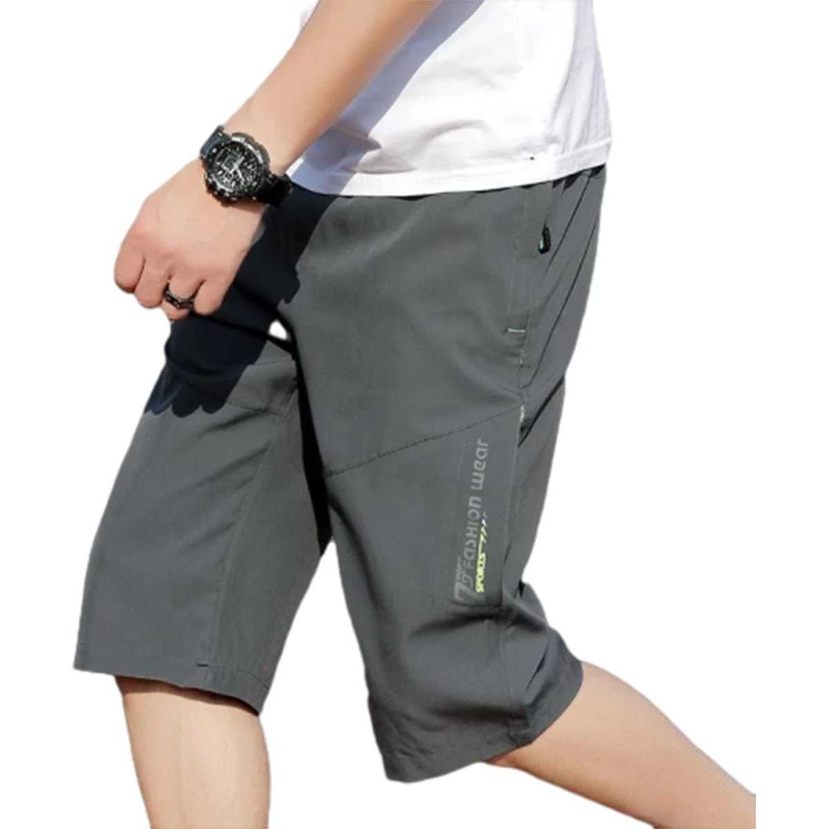 Men's Shorts Capri Shorts for Mens Sports and Leisure Summer Thin Style Large Shorts Straight Tube Loose Beach Pants -1PCS z250219