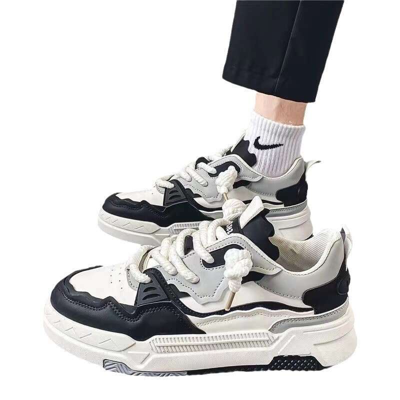 2024 Spring New Sports Board Korean Edition Versatile Thick Sole Heightened Dad Men's Casual Trendy Shoes