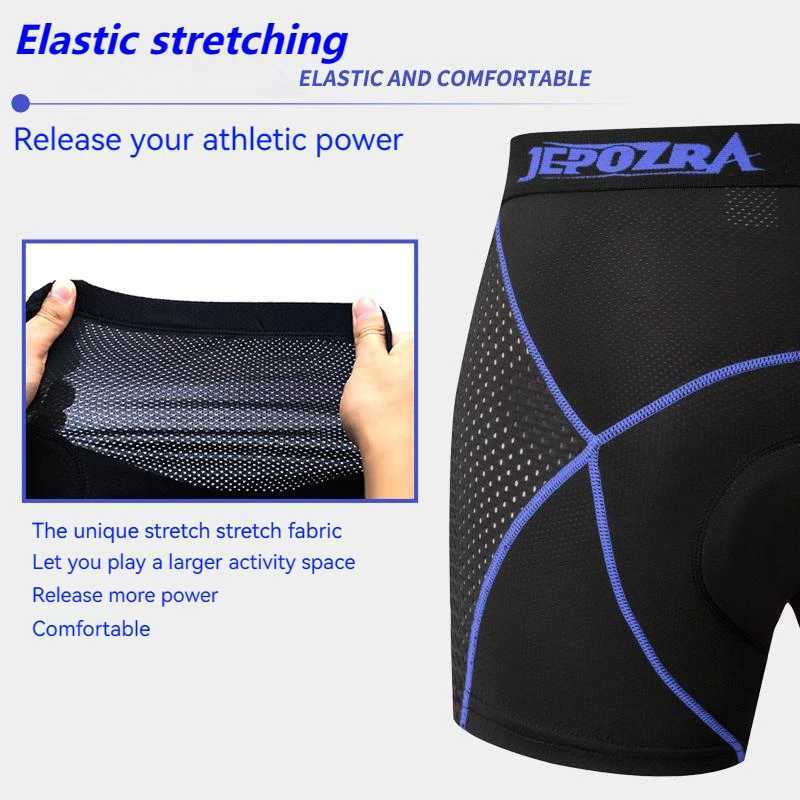 Men's Shorts JEPOZRA Cycling Shorts Breathable Mesh Cycling Shorts for Men 5D Gel Pad Shockproof MTB Bike Shorts z250219