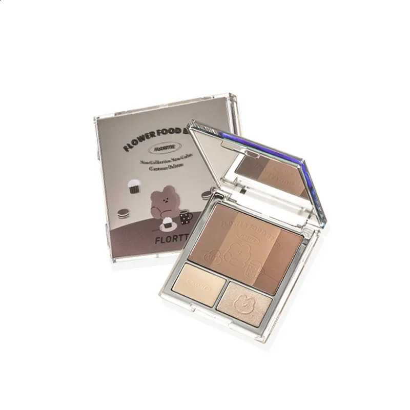 FLORTTE Highlighting Contouring Face Palette Makeup All-in-One Gift Set For Women Bronzer Blush Powder Make Up Collection 250214