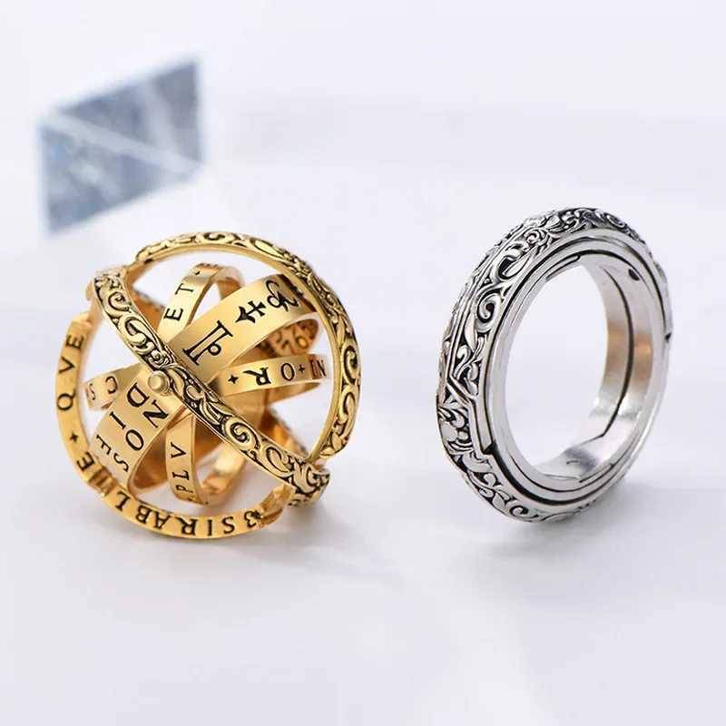 Astronomical B All Rings For Women Men Creative Complex Rotating Cosmic Finger Ring Jewelry 2024 Fashion Male Female RingsXJ250219