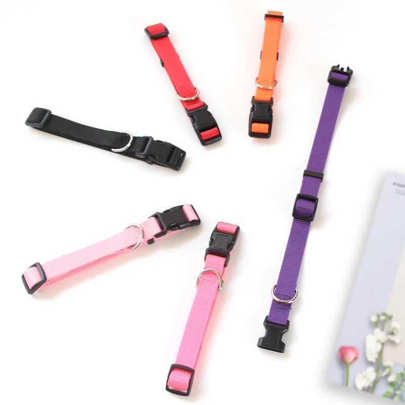Adjustable pet collar nylon small dog and cat collar sturdy and durable neck strap suitable for small and medium-sized dogs and cats W250219
