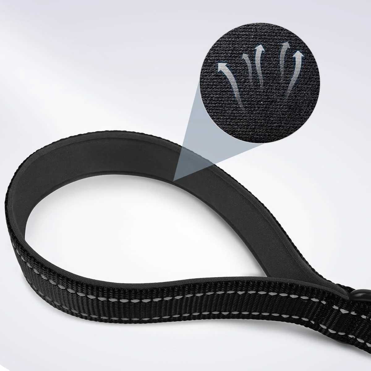 Taglory Short Dog Leash Traffic Padded Handle Heavy Duty Short Nylon Dog Lead For Training Control Reflective Threads Pet LeaXJ250218