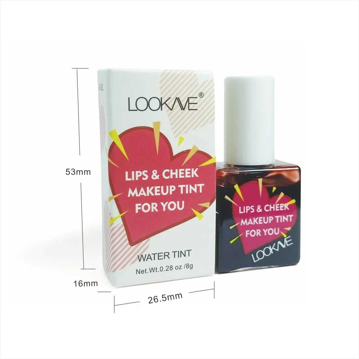 Lip Cheek Water Tint Matte Lip Stain Moisturizing Fruit Liquid Lipstick B 6Color Lip Gloss Long Lasting Waterproof CosmeticsW250219