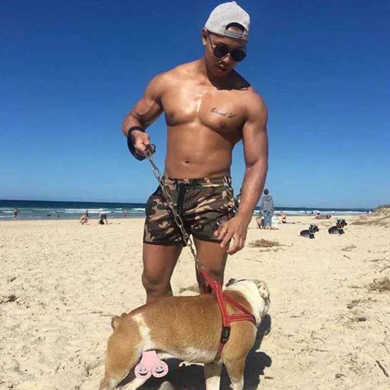 Mens Fitness Bodybuilding Sports Shorts Mens Summer Gym Sportswear Jogger Beach Mesh Quick Dry Workout Male W250219