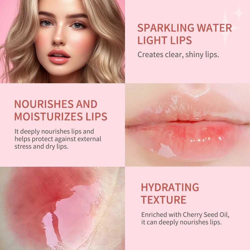 8.3ml Moisturizing and Volumizing Lip Gloss Oil Hydrating Lip Glow Oil Lip Care Beauty Product Tinted Lip Oil #020 MahoganyW250219