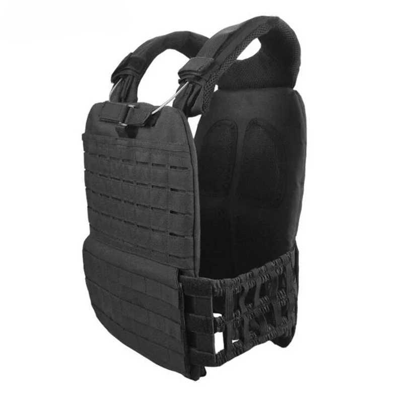 Tactical Adjustable Vest Hunting Airsoft Molle Waistcoat Hiking Assault Plate Carrier Vest Hunting Protect Outdoor EquipmentXJ250219
