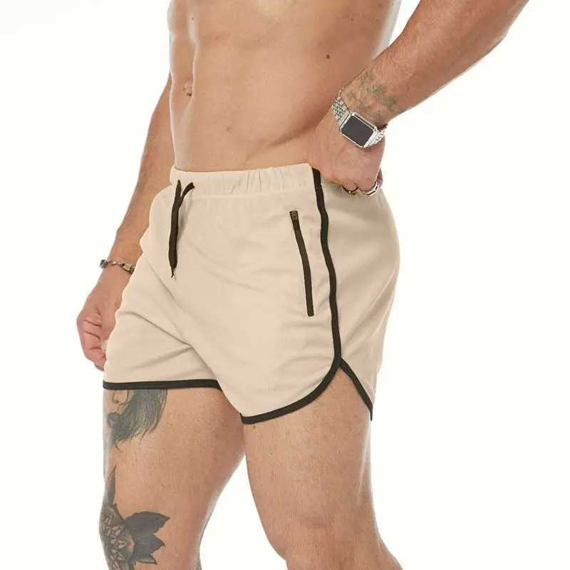 2023 new camouflage mens sports shorts mens sports running shorts fitness zipper pocket jogging shorts quick drying mens sports shorts W250219