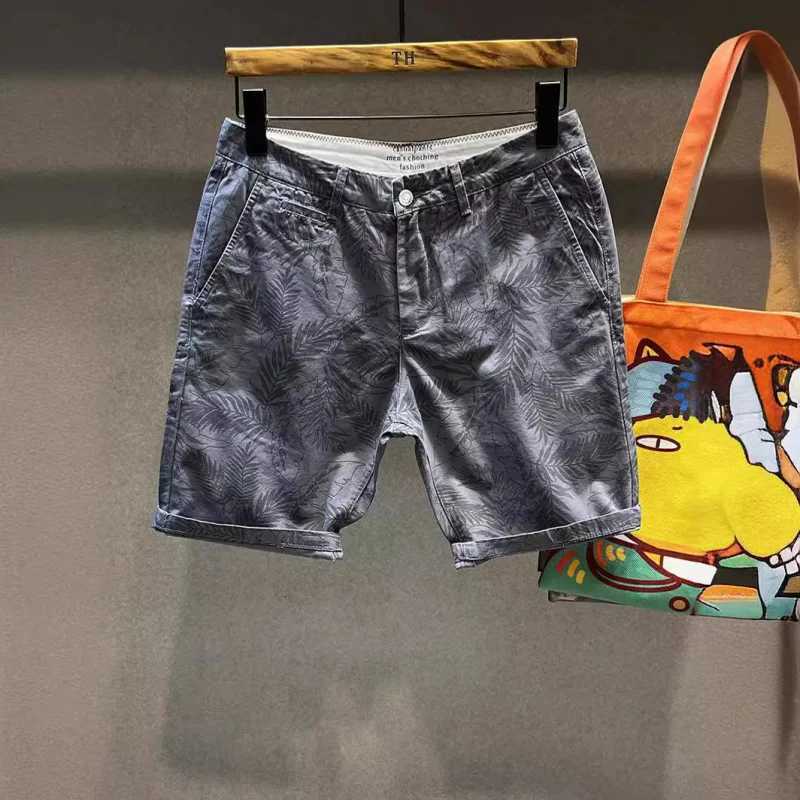 Men's Shorts 2024 new camouflage printed casual cargo shorts for mens summer loose and fashionable beach cut pants z250219