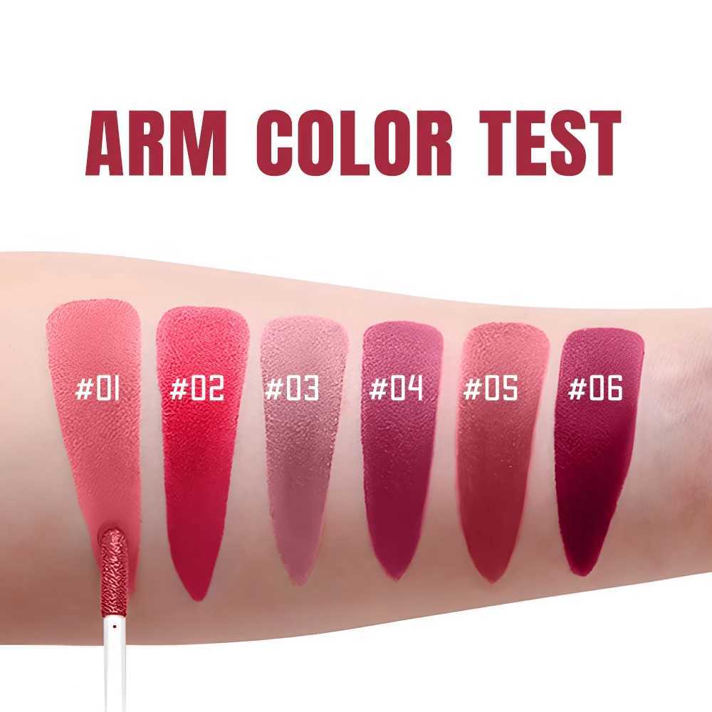 SAM SUGAR Kiss Stick Matte Lip Glaze Mist Surface Non stick Cup Holding Makeup Color Visible Lip Gloss Waterproof Velvet LipsticW250219