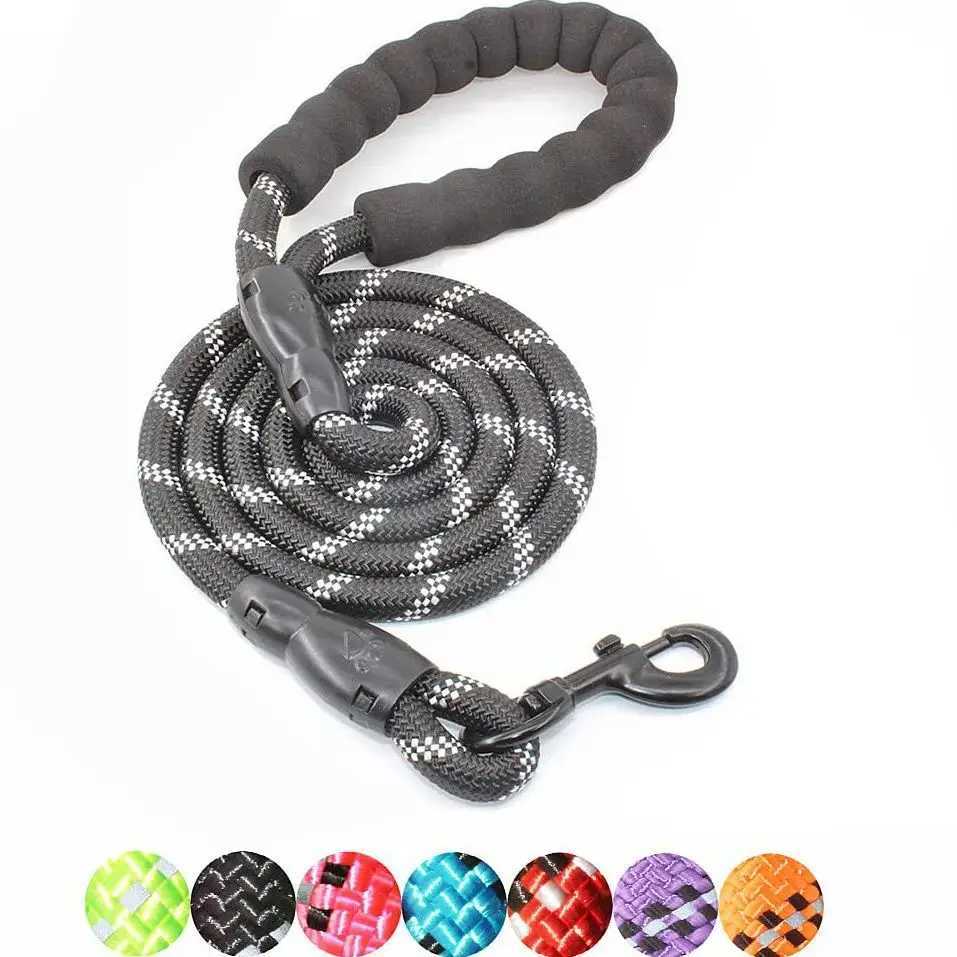 120/150/200/300CM Reflective Dog Leash Soft Handle Dog Leash Reinforced Leash for Small Medium Large Dogs Big Dog SuppliesXJ250218