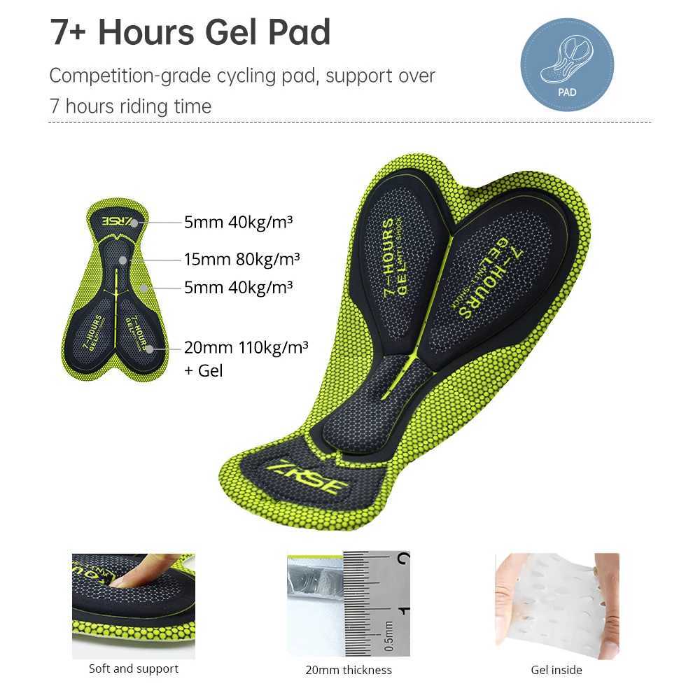 Men's Shorts Cycling Shorts Men Gel Pad Bicycle Clothes MTB Mountain Road Bike Downhill Enduro Clothing Male Women 2024 Summer 7 Hours z250219
