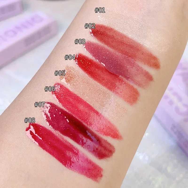 Waterproof Mirror l Lip Gloss Long Lasting Moisturizing Liquid Lipstick Shine Glitter Diamond Lip Glaze Lips Makeup CosmeticW250219
