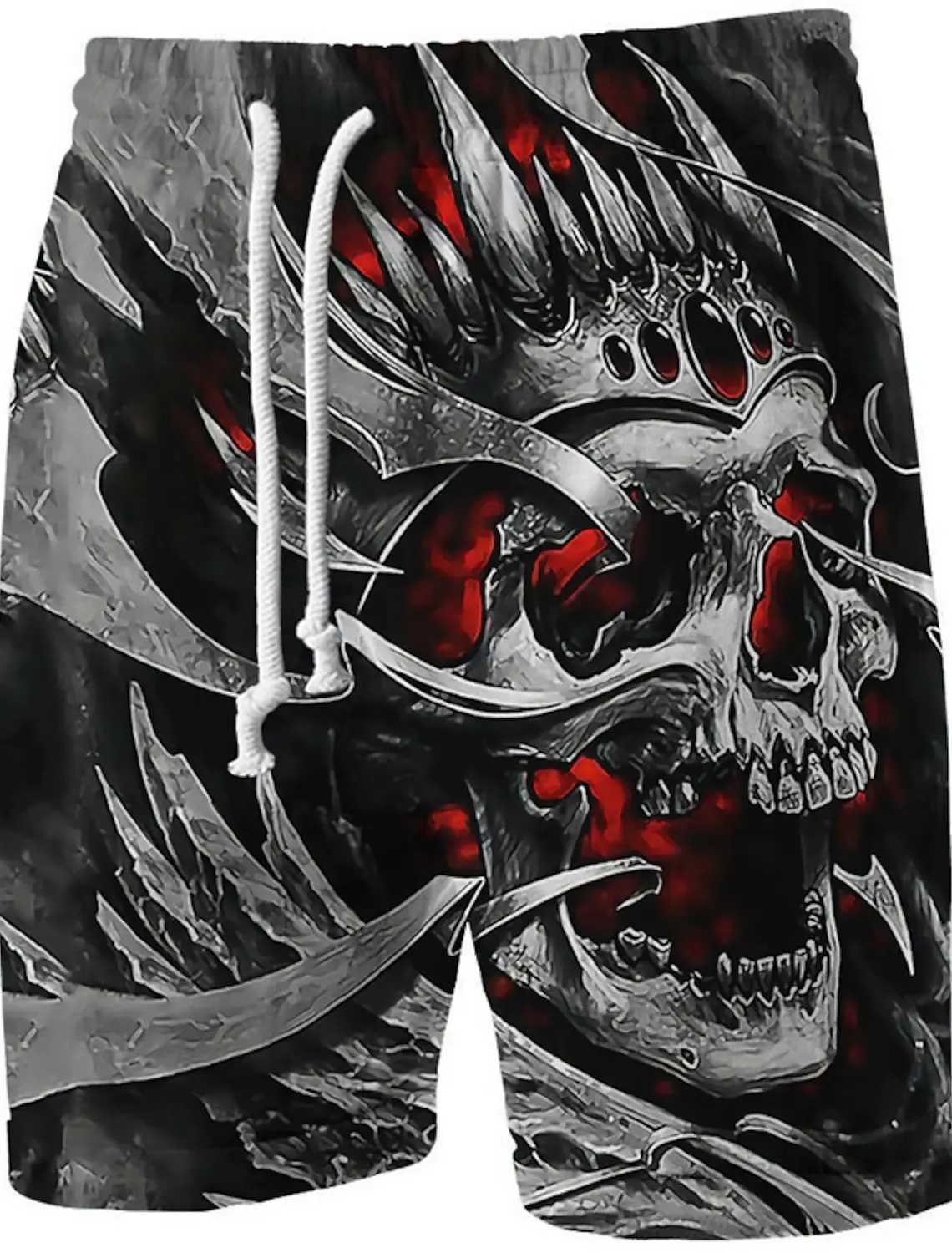 Men's Shorts 3D Print Graphic Skull Mens Board Shorts Swim Shorts Swim Trunks Summer Beach Shorts Comfort Breathable Shorts For Boys z250219