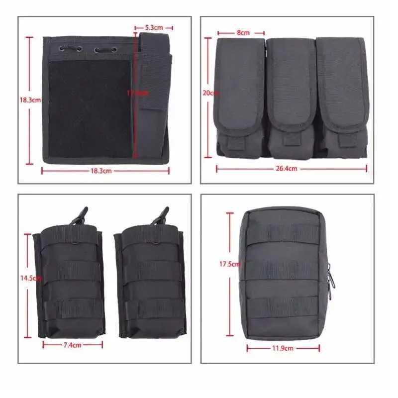 Tactical Airsoft Vest Upgrade Adjustable Modular Paintball Vest Outdoor Fit AdultXJ250219
