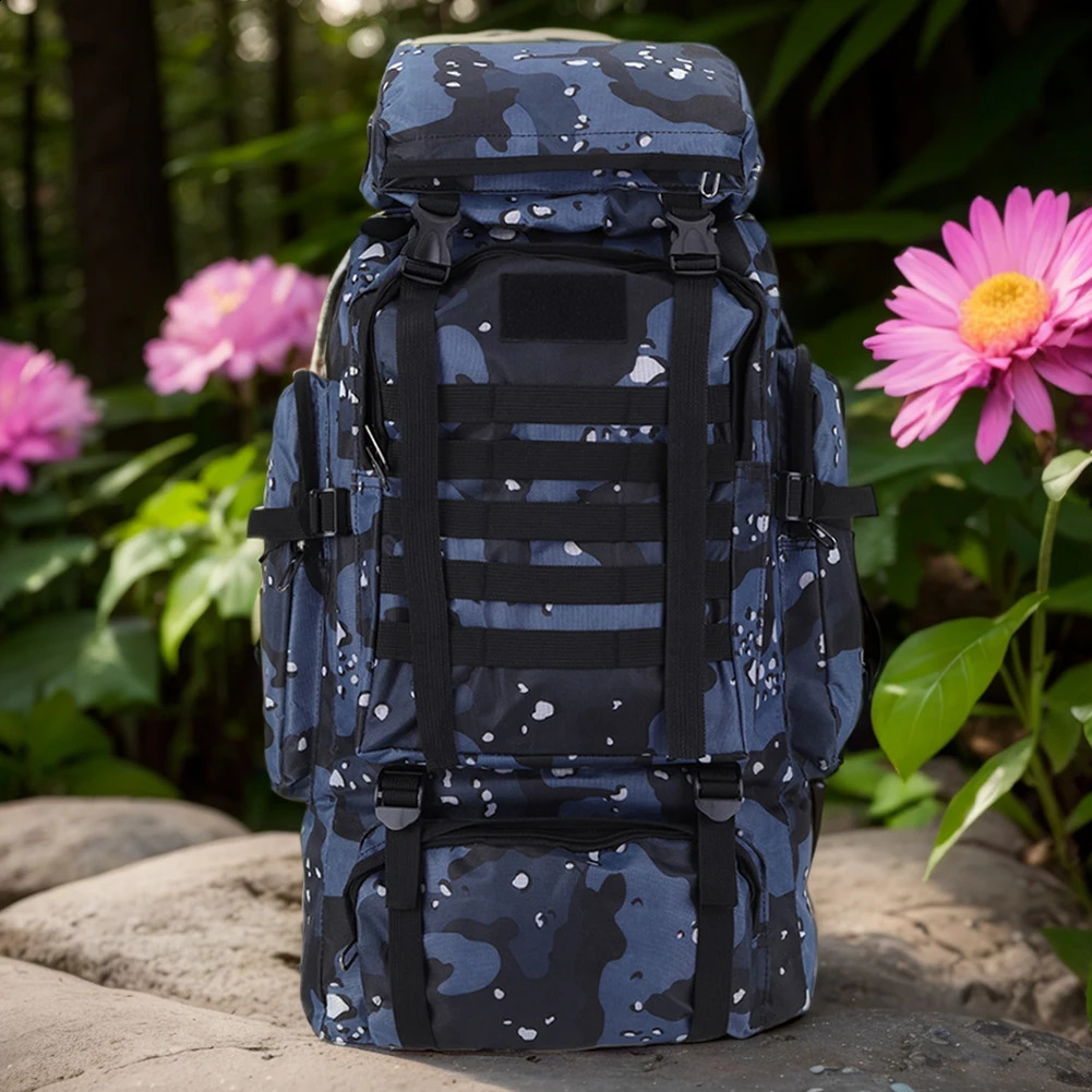80L Mountaineering Backpack 600D Oxford Cloth Climbing WearResistant Mountain Rucksack for Outdoor Sports y250118
