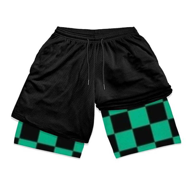 2 in Athletic Gym Shorts for Men Stylish 3D Print Shorts with Pockets Quick Dry Stretchy Summer Sports Fitness Running Jogging W250219