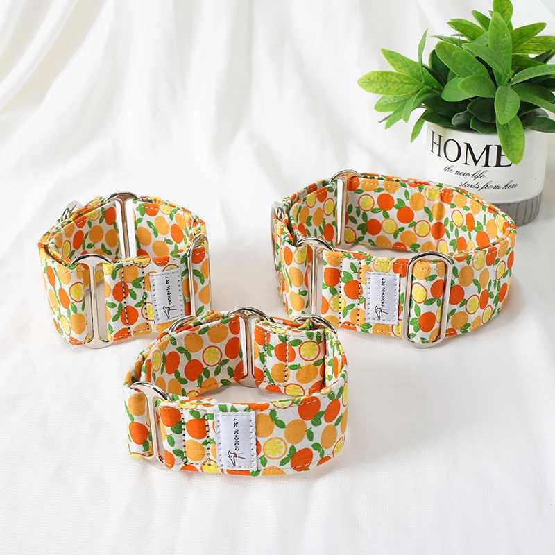 Itan Greyhound Whippet Martingale Width Adjustable Dog Collar Pattern Cotton Collar W250219