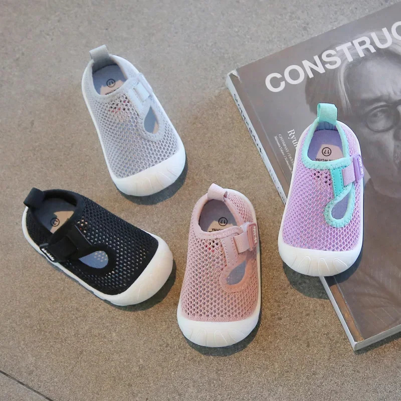 Childrens Breathable Mesh Sneakers for Boys and Girls Toddler Soft-soled Sneakers Comfortable Baby Mesh Shoes Casual Style 250219