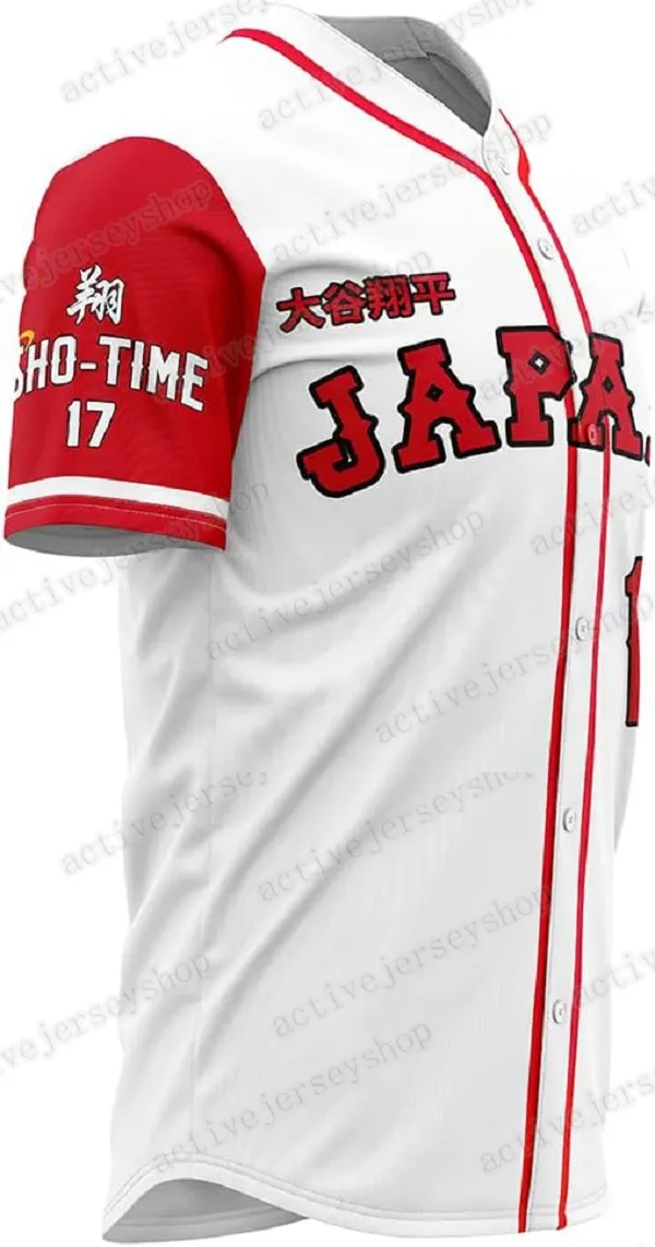 17 Ohtani Japanese Baseball Jerseys Men's 90S Hip Hop Japan Baseball Jerseys High Quality Sports Shirt Stitched