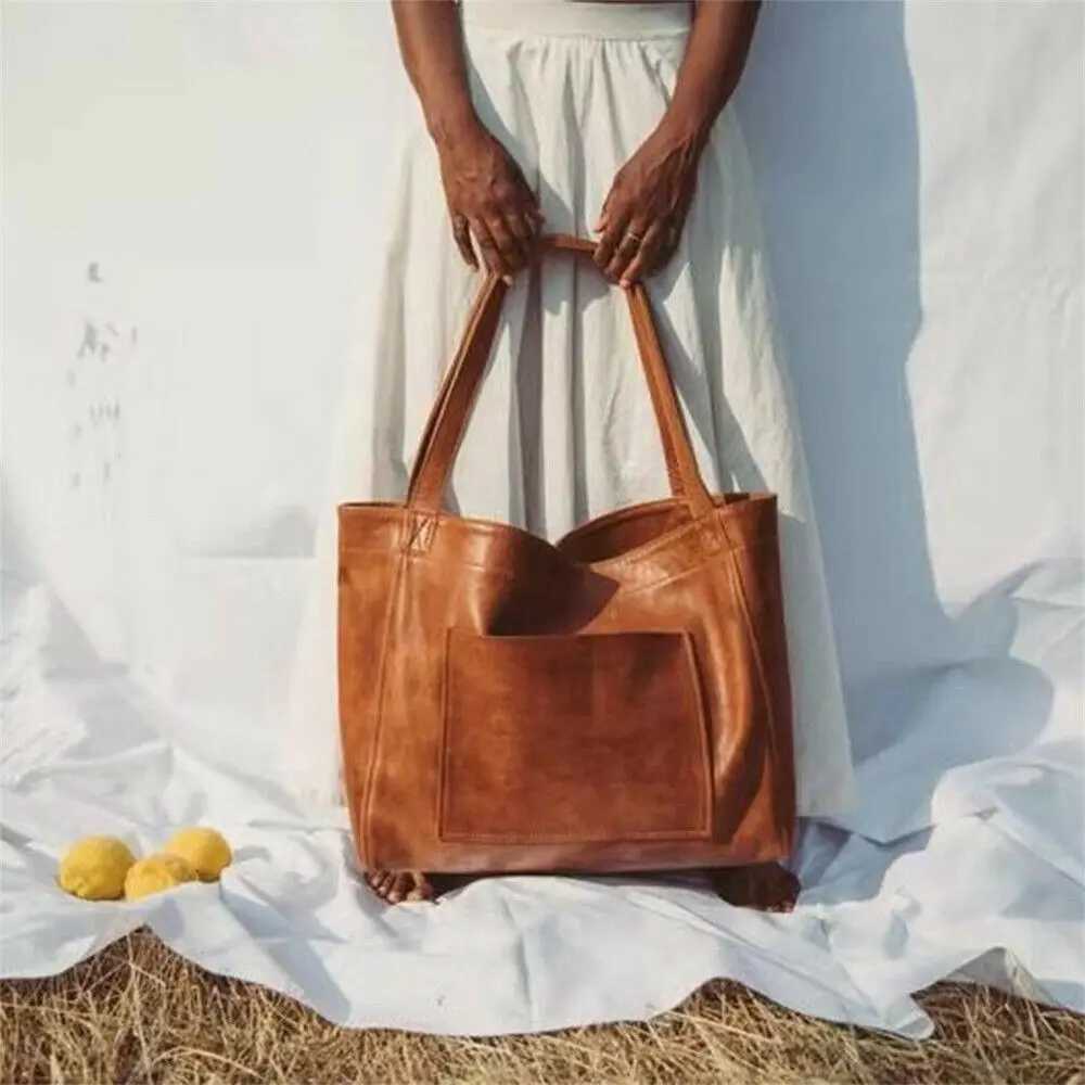 Wen Oversi Portable Travel Shoder Bags Top-handle Bags Soft Leather Handbags Z250514