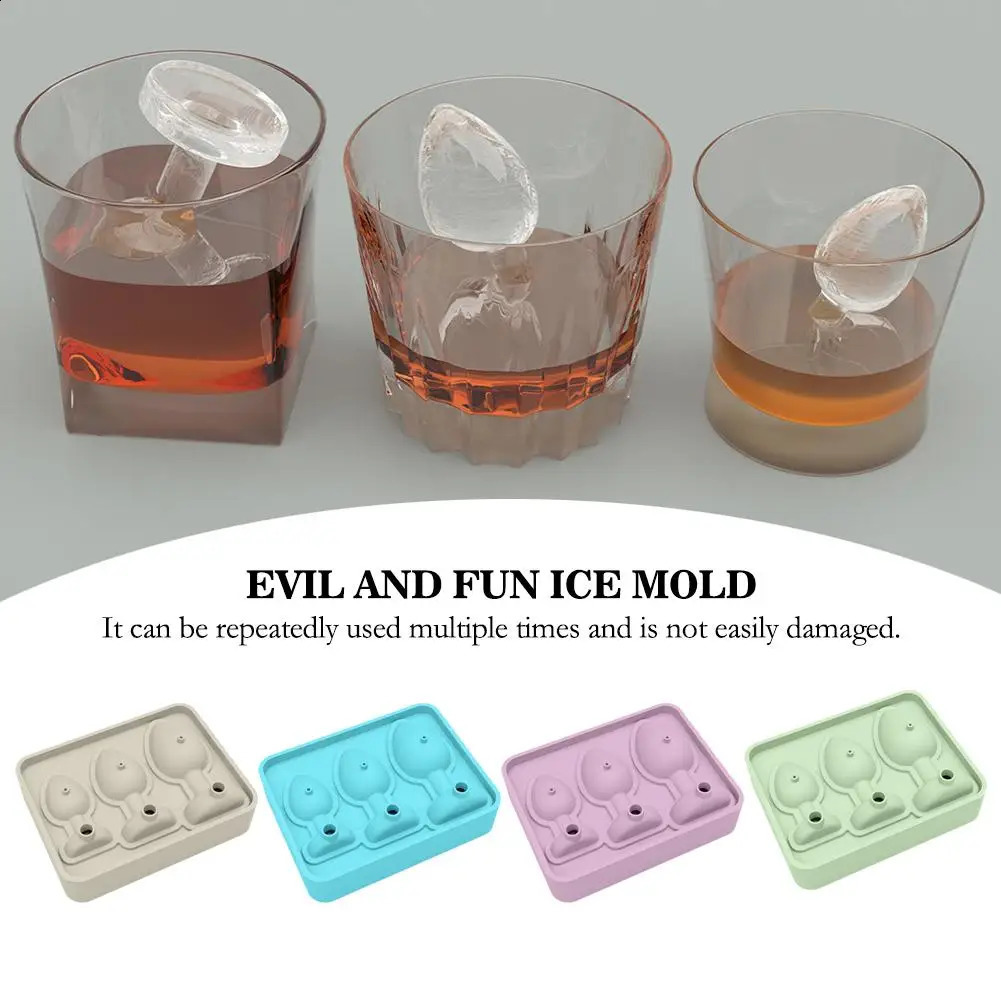 Silicone Prank Butt Plug Shaped Mold Fun Shape Ice Cube Molds Novelty Ice Cube Trays for Ice Chilling Whiskey Cocktails Moulds 250218