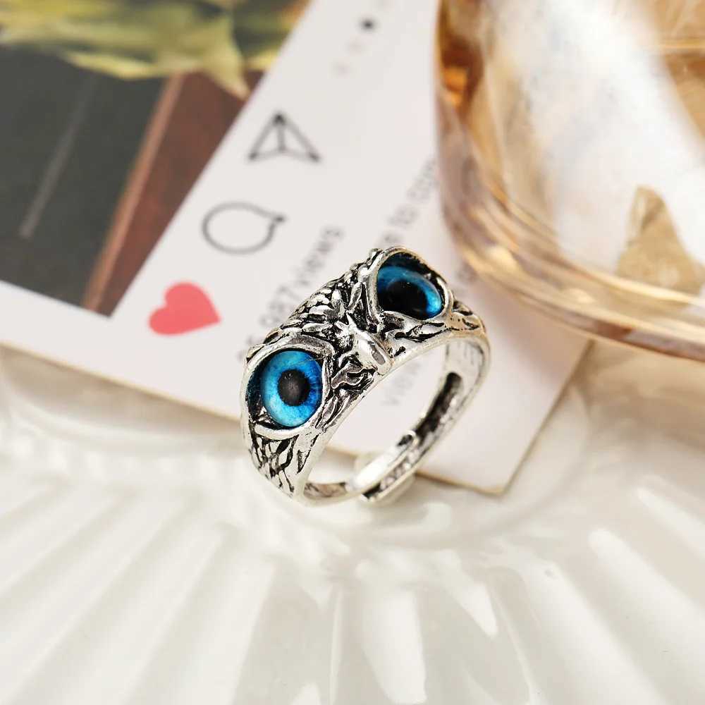 Fashion Charm Vintage Owl Ring for Men Women Cute Animals Owl Youth Gothic Rings Jewelry Accessories GiftsXJ250219