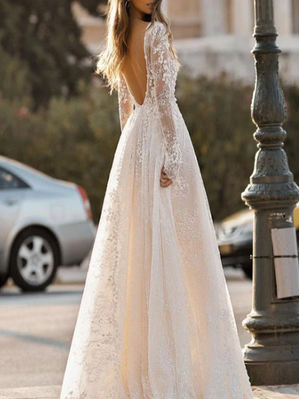 Classic A-Line Sleeveless Jewel Low Satin Wedding Dress For Party Elegant Backless Sweep Train Vestido De Novia 03