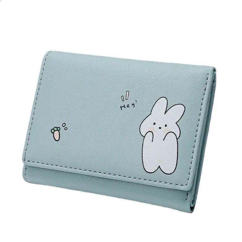 Women Short Cute Small Wallet with Hasp ID Bank Card Holder for Student Girl Bag Coin Purse Ladies Wallets Cartoon Pink 250218