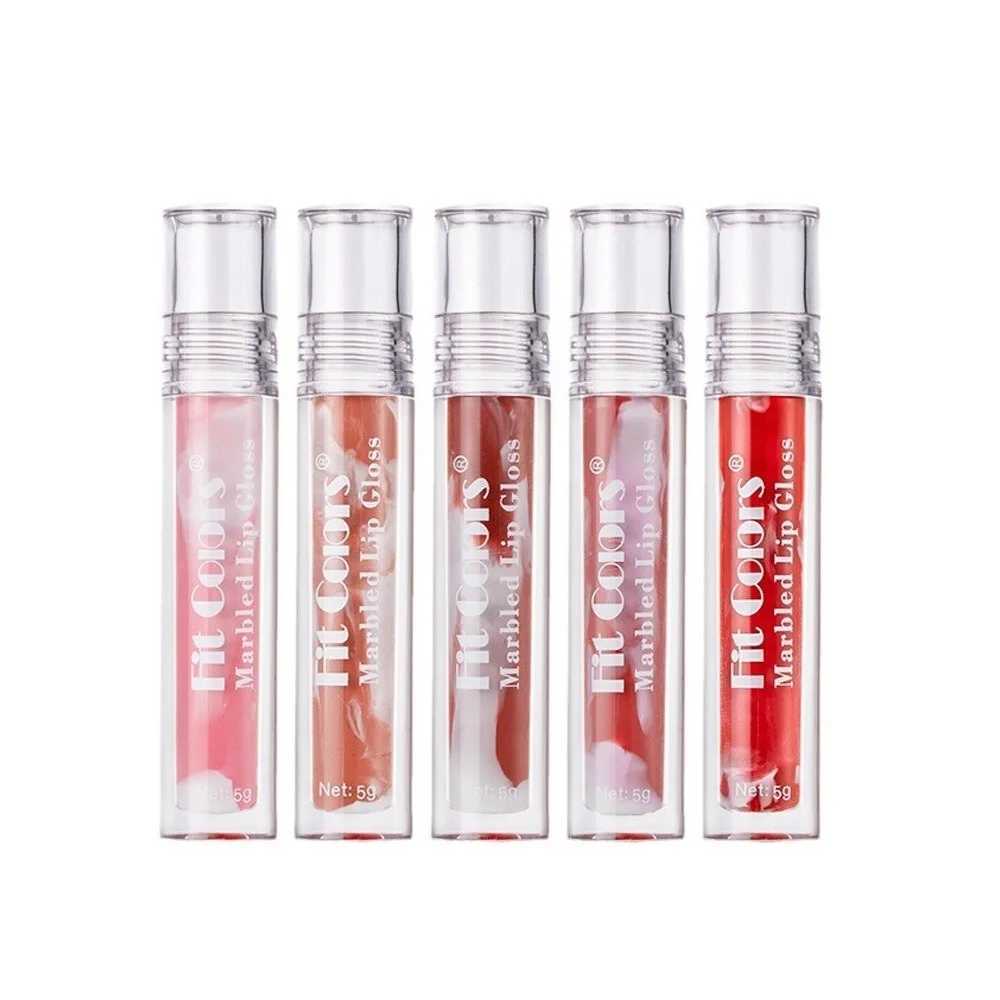 Fit Colors Marbling Mirror 5 Color Lip Glaze natural Hydrating Moisturizing Nourishing easy color Lip MaskW250219