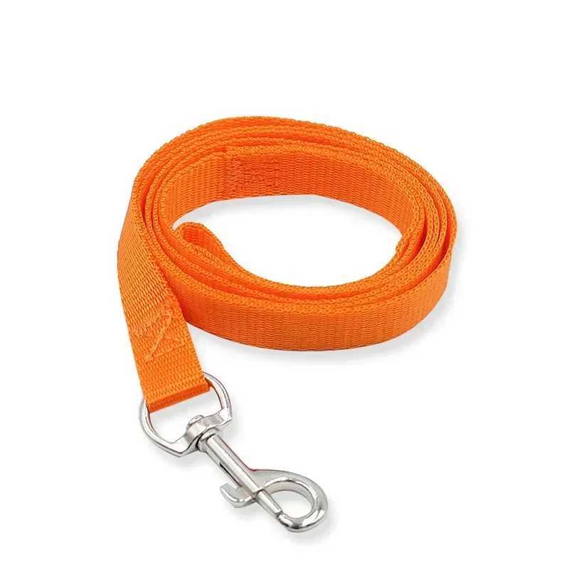 Pet Dog Nylon Collar Leash Rope Harness Lead Rope with Alloy Clasp Walking Training Leash Strap 1.5m Long Rope 7 ColorXJ250218
