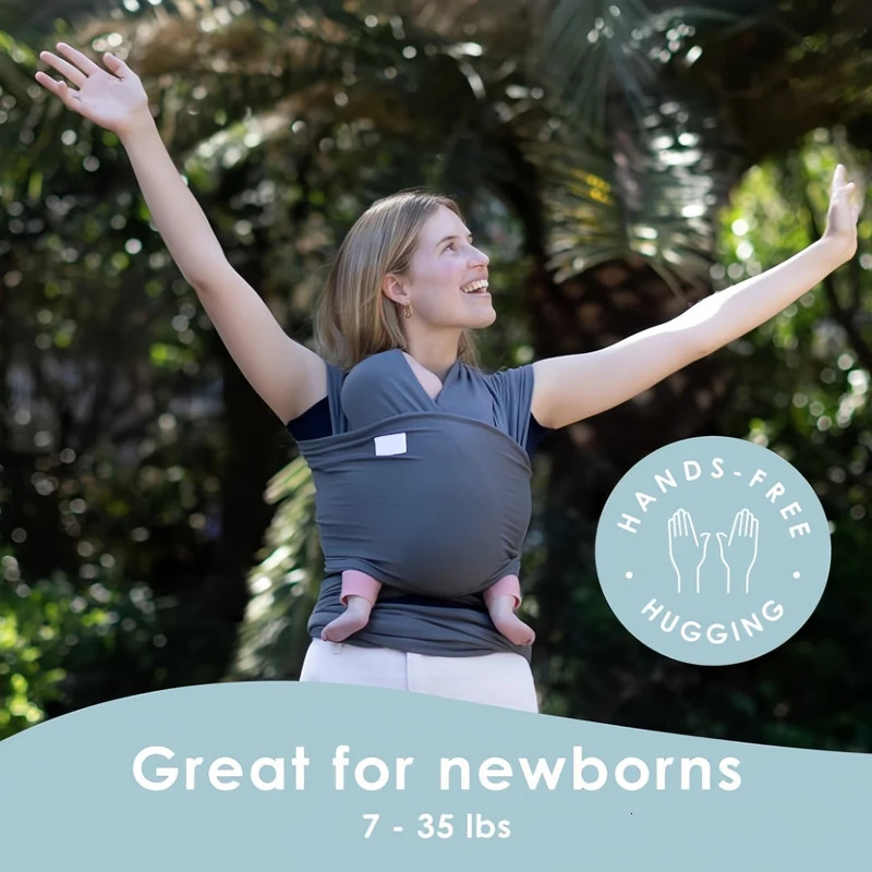 Baby Wrap Soft Stretchy Baby Sling Wrap Hands-Free Lightweight Baby for borns to Toddlers 7-35 lbs 250219