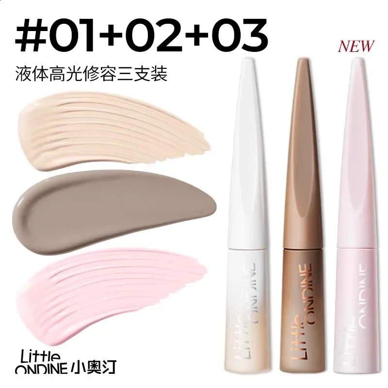 Little Ondine Liquid Contour Shadow Highlighter Original Real Bronzers highlighter Concealer Long-lasting Brighten Makeup 250214