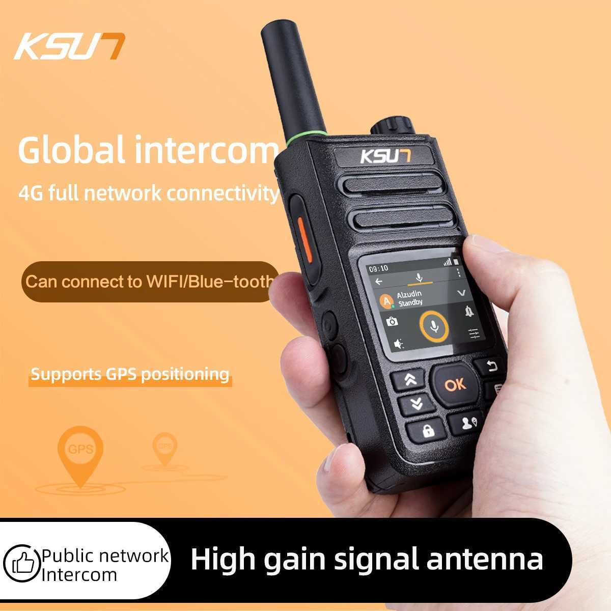New Walkie Talkie Compatible Zello APP 4g Sim Card WiFi Network Cell Phone Radio Long Range Professional Walkie Talkie KSW-ZL18XJ250219