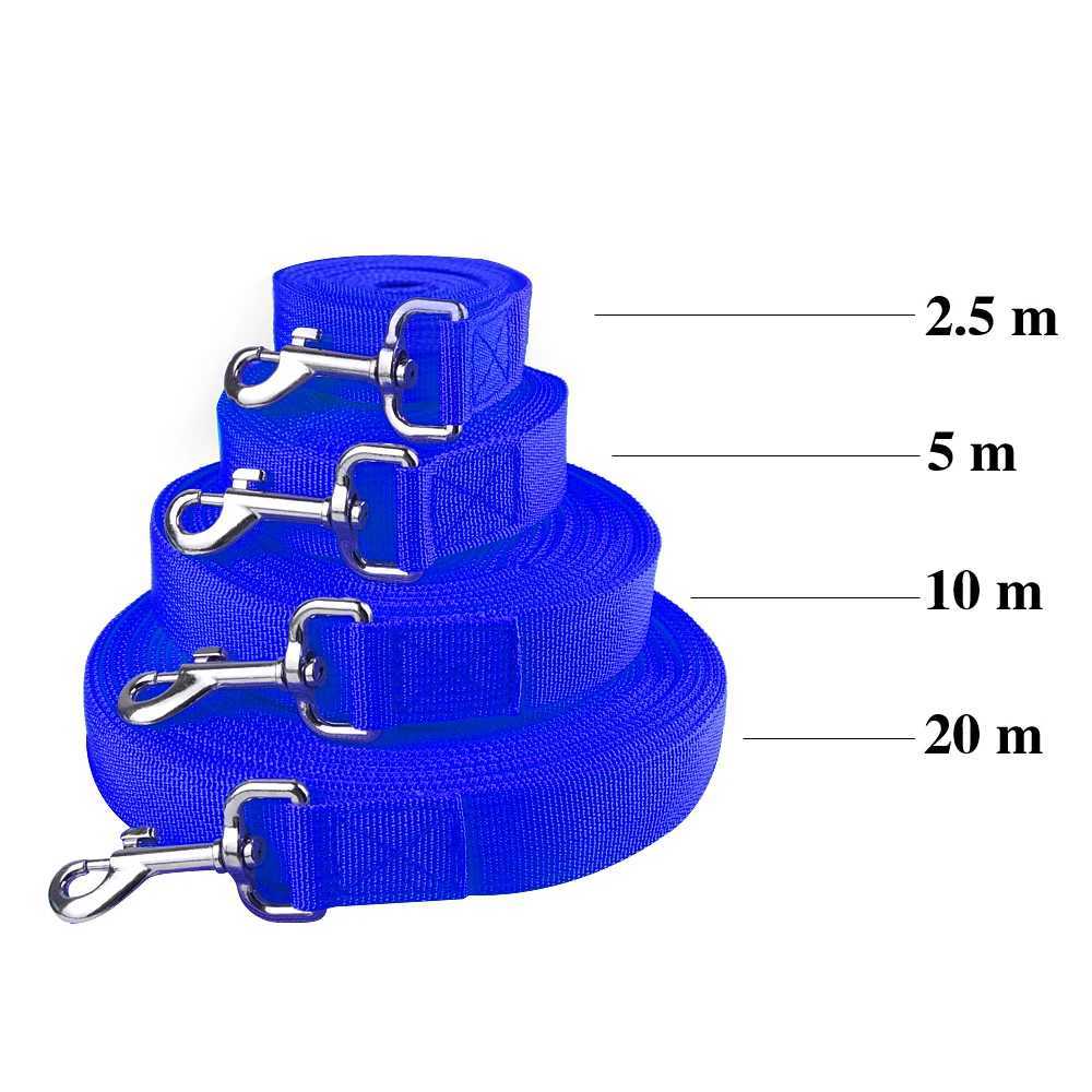 Nylon Dog Leash Large Puppy Dog Leash Recall Training Tracking Obedience Rope Long Line Leash For German Shepherd 5m 10m 20mXJ250218