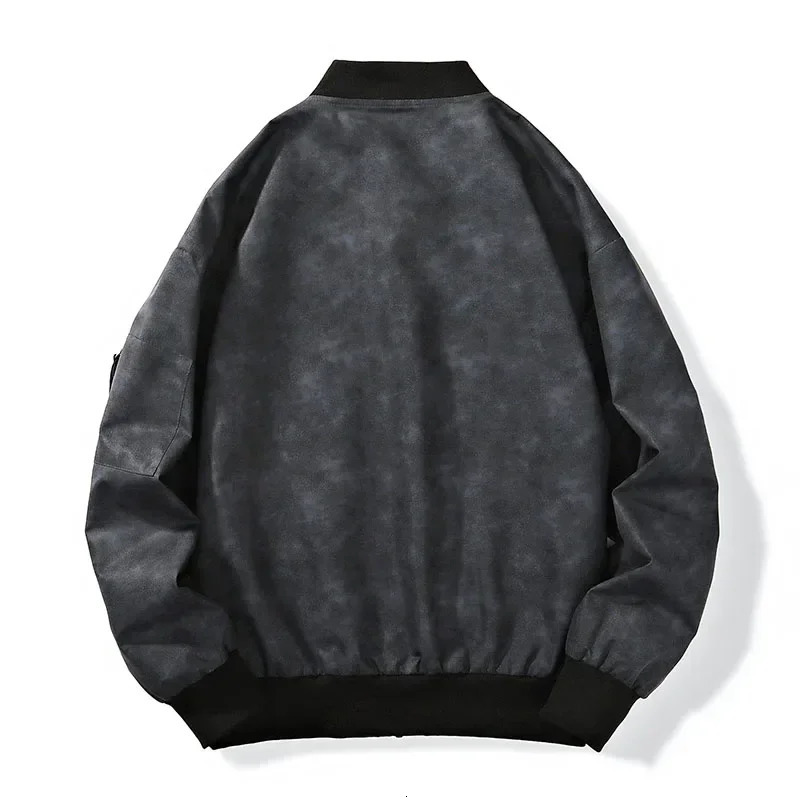 Men Bomber Jacket Fashion High Streetwear Casual Autumn Baseball Jackets Man Coats Hip Hop Outwear Clothing Top 250218
