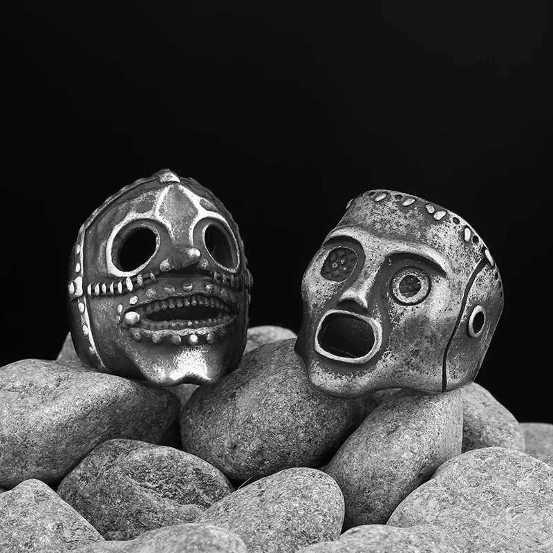 2023 Mens Slipknot Skull Mask Band Ring Gothic 316L Stainless Steel Anel Motorcycle jewelry Party Halloween Gift free shippingXJ250219