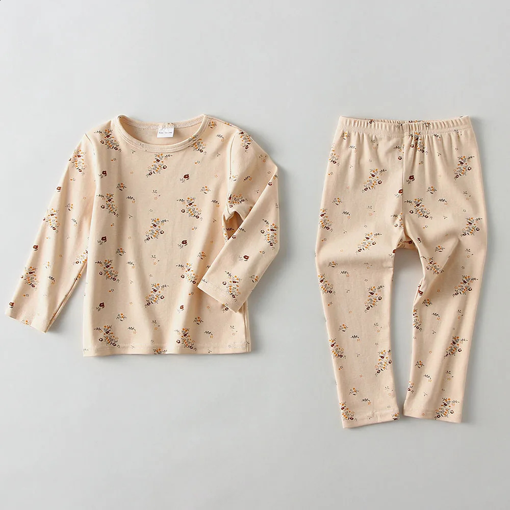 Christmas Children Pajamas Set Kids Baby Girl Boys Underwear Clothing Long Sleeve Children Sleepwear Pajamas Sets Kids Clothing 250218
