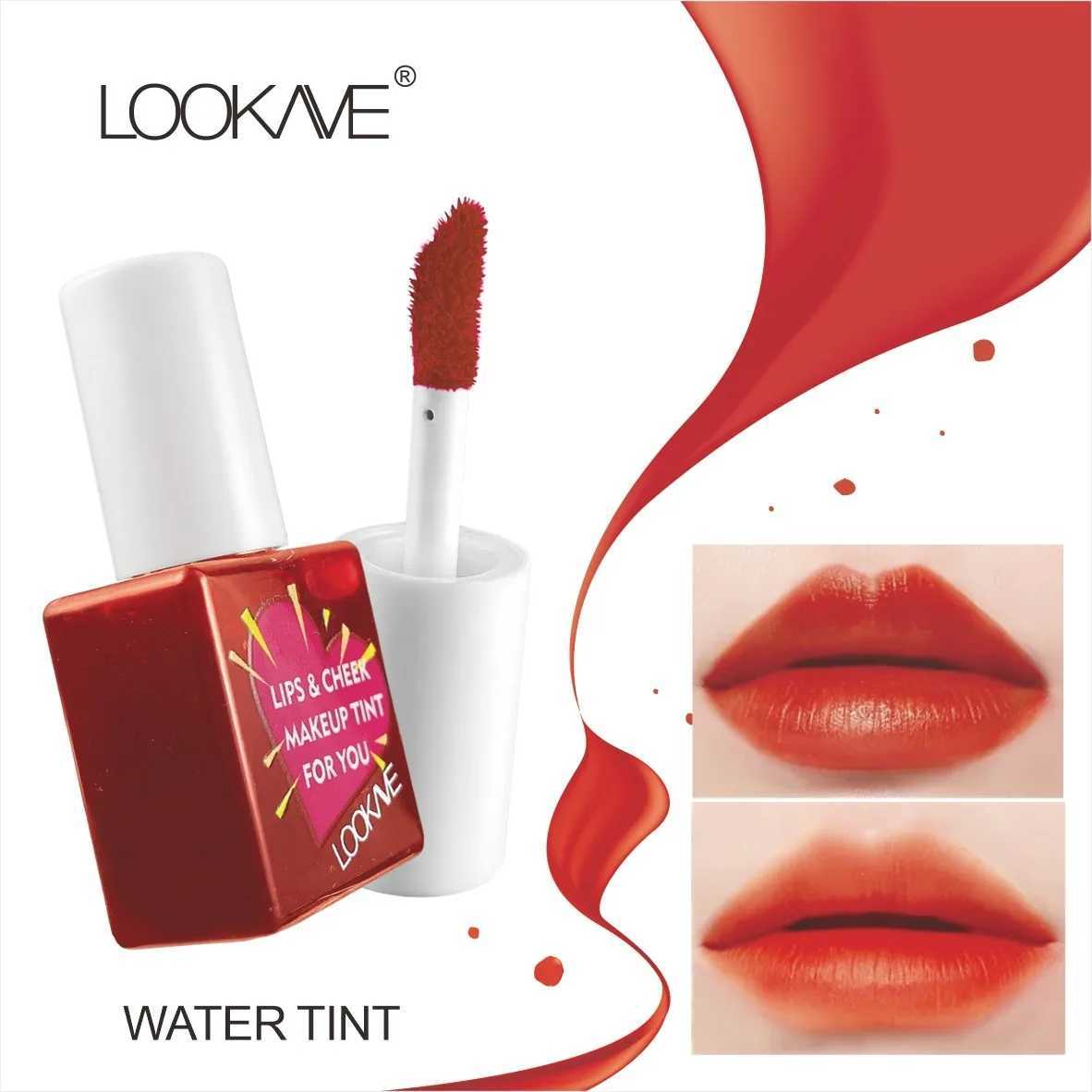 Lip Cheek Water Tint Matte Lip Stain Moisturizing Fruit Liquid Lipstick B 6Color Lip Gloss Long Lasting Waterproof CosmeticsW250219