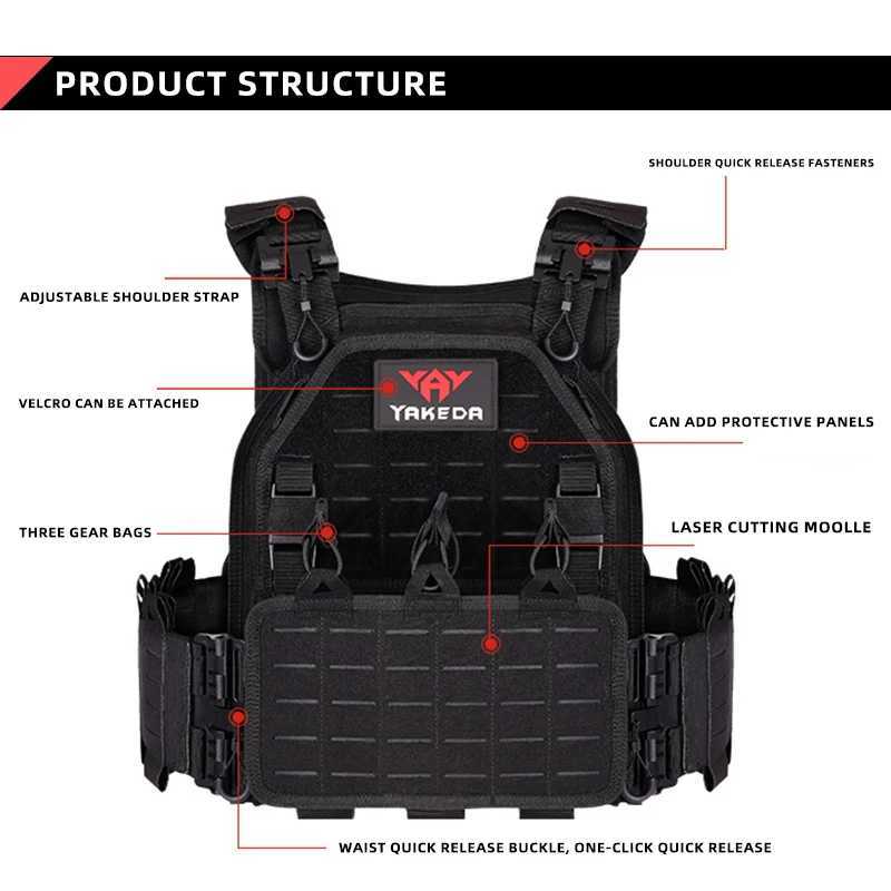 Tactical Vest Style Outdoor Hunting Backboard Protective Vest Style Adjustable Vest Airsoft Carrier Lightweight Adjustable 6094XJ250219