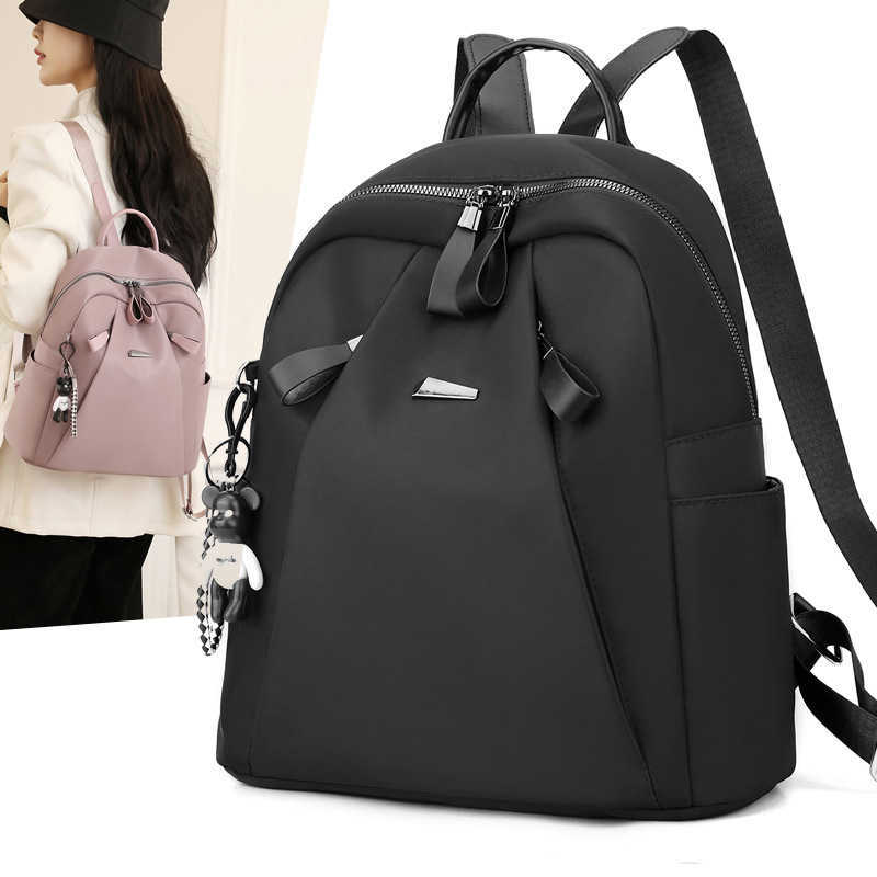 Oxford Cloth Backpack New Fashionable And Versatile Trendy Large Capacity Korean Edition Anti Splash Travel Backpack For Women Day Backpack Travel Bag