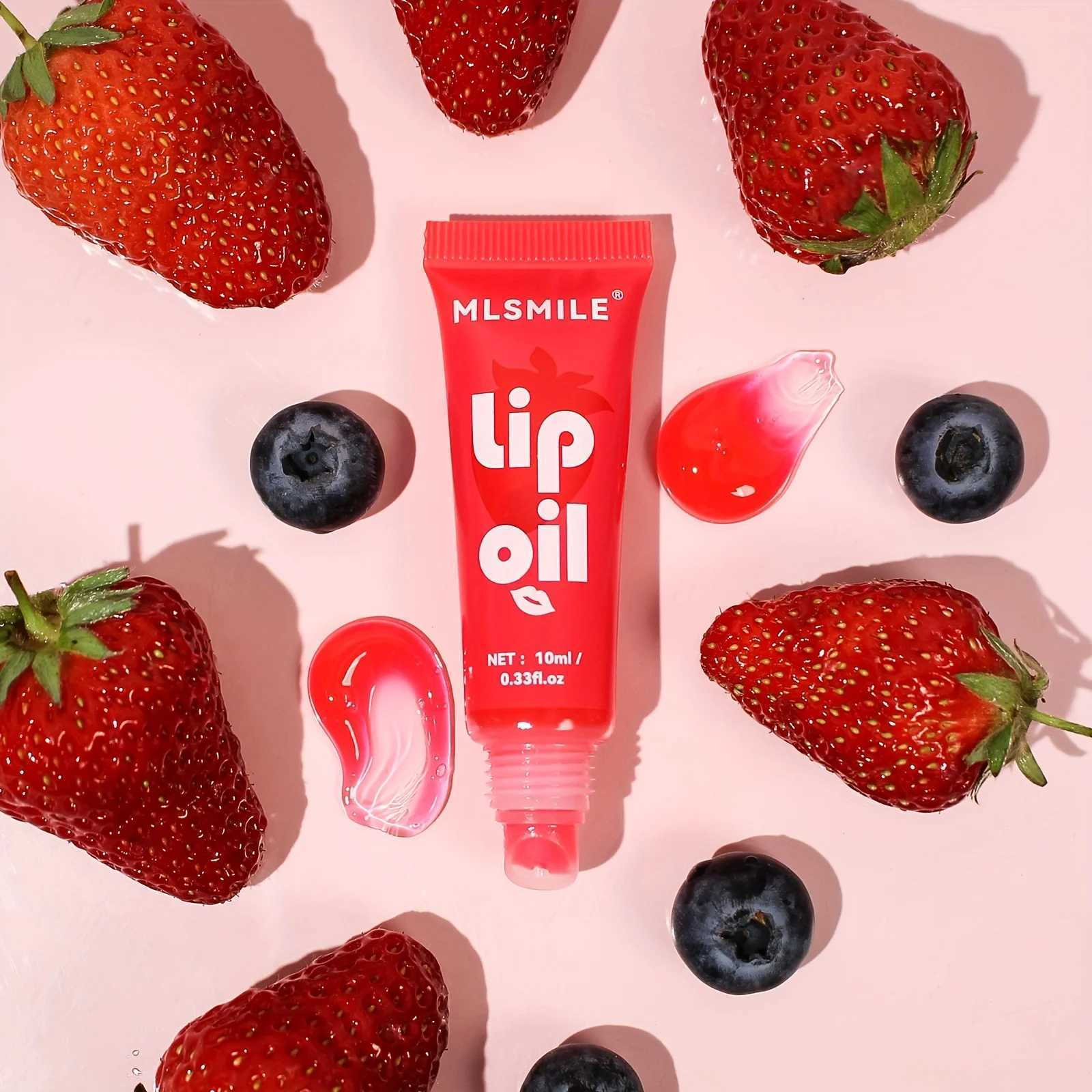 Fruit Hydrating Lip Glow Oil Moisturizing Lip Plumper Gloss Transparent Plumping Lip Gloss Lip Oil Lip Balm for Lip CareW250219
