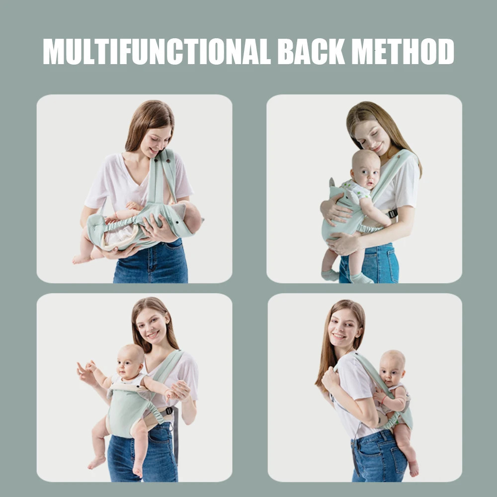 Kangaroo Shoulder Strap for Infants born Wrap Sling Ergonomic Cute Bite Towel Kid Cotton Breathable Front Facing Baby 250219