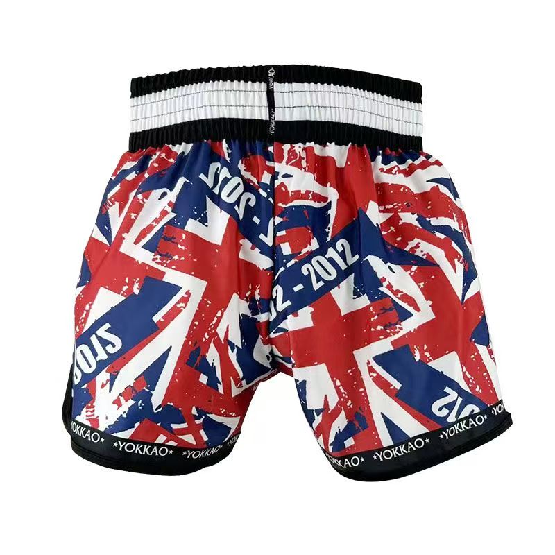 Thai boxing pants quick dry sports breathable basketball quarter pants printed American casual shorts
