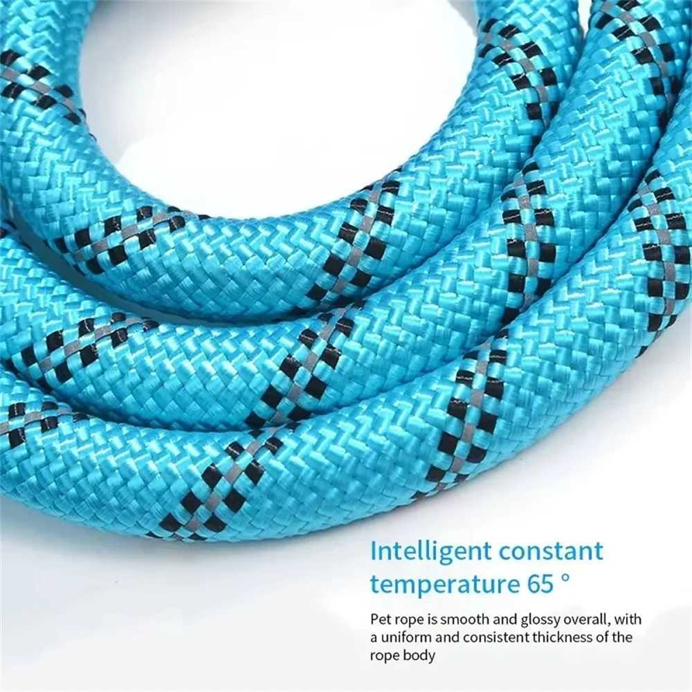 Pet Leash Reflective Strong Dog Leash With Comfortable Padded Handle Heavy Duty Training Durable Nylon Rope Leashes 1.5M x 0.8CMXJ250218