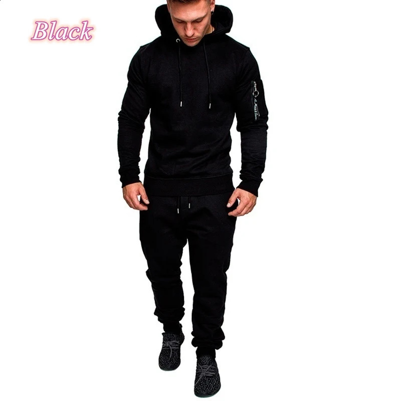 Autumn Camouflage Grey Mens Outfits Hoodies Winter Casual Sports Sweatpants Hooded High Quality Pant Camo Tracksuit 2pcs Set 250218